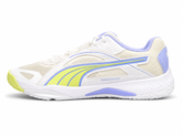Puma Womens Solarstrike II Sneakers In White/Fizzy Light/Elektro Purple