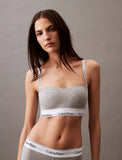 Calvin Klein Lightly Lined Bandeau In Grey