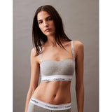 Calvin Klein Lightly Lined Bandeau In Grey
