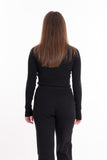 Calvin Klein Womens Badge Roll Neck Sweater In Black