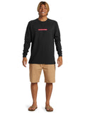 Quiksilver Mens Dna Clicker Long Sleeves T-Shirt In Black