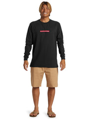 Quiksilver Mens Dna Clicker Long Sleeves T-Shirt In Black