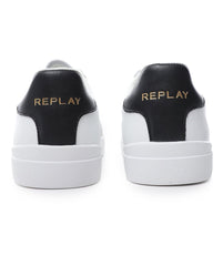 Replay Mens Polys M Scent Shoes In White and Black