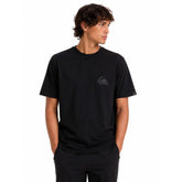 Quiksilver Mens Corp Logo Mini Short Sleeves In Black