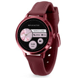 Reflex Active Unisex Spectra Amoled Silicone Band Watch In Burgundy