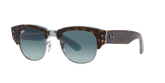 Ray-Ban Mega Clubmaster Sunglasses In Tortoise on Blue