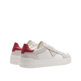 Replay Mens Evan Edit Suede Shoes In Ecru Red