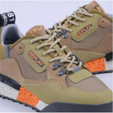 Replay Mens Field Speed Shoes In Khaki and Orange