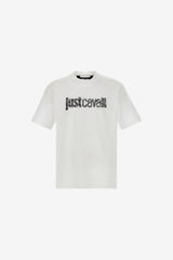 Just Cavalli 75Oahg05 Cj300 R Logo Knitt T-Shirt White