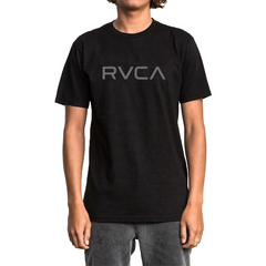 Rvca Mens Big Rvca Ss Red Stitch Black
