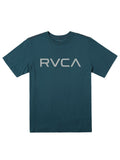 RVCA Mens Big RVCA T-Shirt In Duck Blue