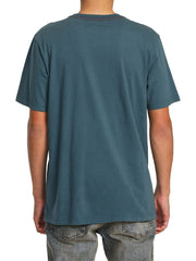 RVCA Mens Big RVCA T-Shirt In Duck Blue