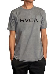 RVCA Mens Big RVCA T-Shirt In Grey & Black