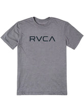 RVCA Mens Big RVCA T-Shirt In Grey & Black