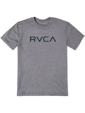 RVCA Mens Big RVCA T-Shirt In Grey & Black
