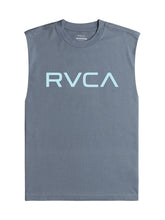 RVCA Boys Big Muscle Tank Top In Flinstone