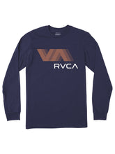 RVCA Mens Blur T-Shirt In Navy