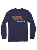 RVCA Mens Blur T-Shirt In Navy