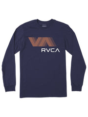 RVCA Mens Blur T-Shirt In Navy