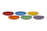 Le Creuset Rainbow Set of 6 Salad Plate In Rainbow