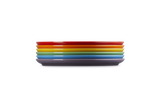 Le Creuset Rainbow Set of 6 Salad Plate In Rainbow
