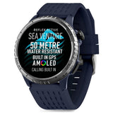 Reflex Active Sea Venture 400R 50m Water?Resistant AMOLED GPS Smartwatch In Blue