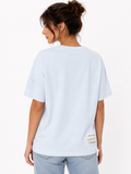 Replay Ladies Casual Short Sleeves In Powder Blue