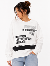 Replay Ladies Classic Sweatshirt In White
