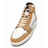 Replay Mens Century Paint Sneakers In Camel Multi