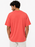 Replay Mens Custom Print Short Sleeves T-Shirt In Pink