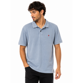 Replay Mens Polo T-Shirt In Sky Blue