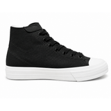 Replay Mens Snap Brush Sneakers In Black/White