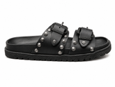 Replay Womens Goya Buckles Sandals In Black