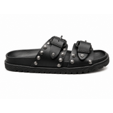 Replay Womens Goya Buckles Sandals In Black