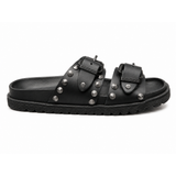 Replay Womens Goya Buckles Sandals In Black