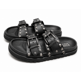 Replay Womens Goya Buckles Sandals In Black