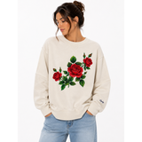 Replay Womens Rose Sweatshirt In Beige