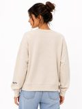Replay Womens Rose Sweatshirt In Beige