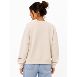 Replay Womens Rose Sweatshirt In Beige