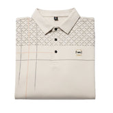 Loreti Mens Rive Long Sleeve Golfer In Cream