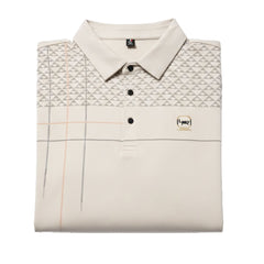 Loreti Mens Rive Long Sleeve Golfer In Cream