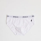 Polo Mens Rob Plain Knit Briefs In White