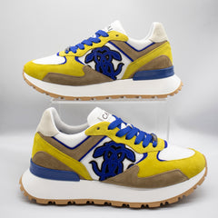 Roberto Cavalli 18700 Mens Shoe Suede Lemon