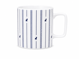 Polo Rope Design Mug 4 Piece Set In White/Navy