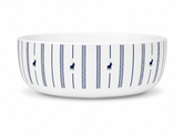 Polo Rope Design Soup Bowl 4 Piece Set in White/Navy
