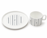 Polo Rope Design Tea Set 8 Piece Set In White/Navy