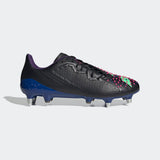 Adidas Unisex Rugby Boots Predator Malice SG Shoes In Core Black / Beam Green / Team Shock Pink