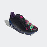 Adidas Unisex Rugby Boots Predator Malice SG Shoes In Core Black / Beam Green / Team Shock Pink