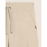 Freddy Womens Knitted Stretch Cargo Pants In Whitecup Gray