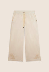 Freddy Womens Knitted Cropped Trouser In Whitecup Gray